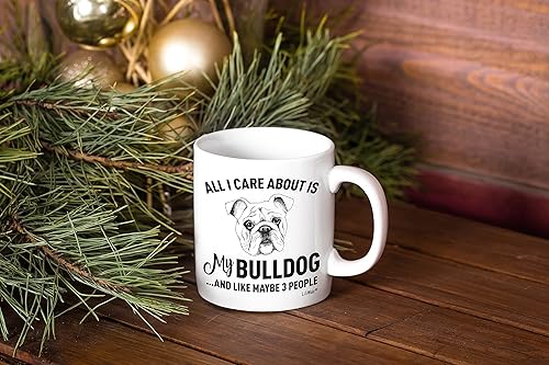 Miniatura 5 de Bulldog Mom Gifts Mug For Christmas Women Men Dad Decor Lover Decor Stuff I Love Bulldogs Accesorios de café Talking Art Apparel Funny Birthday Gift