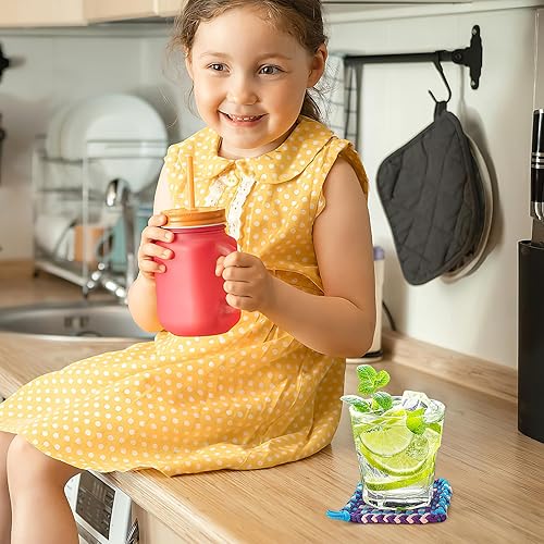 Miniatura 4 de Ciieeo 192 lazos para agarraderas de telar, bucles de telar para tejer, agarraderas elásticas de repuesto para manualidades, suministros coloridos