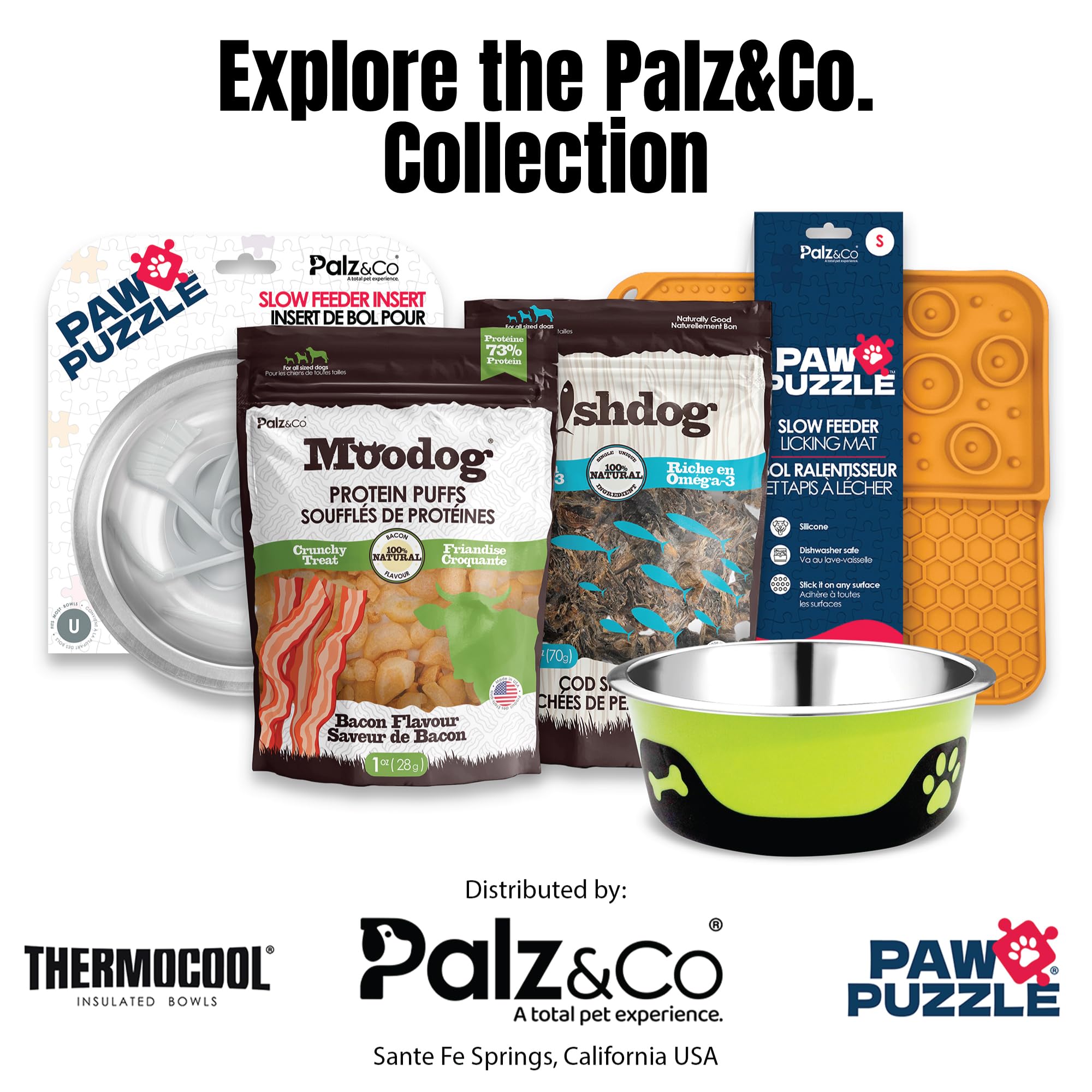 Palz&Co Paw Puzzles - Cuenco de alimentación lenta para cuencos medianos para mascotas, redondo de 5 pulgadas, color morado