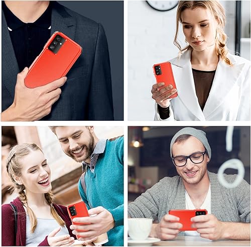 Miniatura 7 de Unitedtime - Funda para Galaxy A13 Protección contra caídas resistente a prueba de golpes Militar Bumper Funda para teléfono Resistente (rojo)
