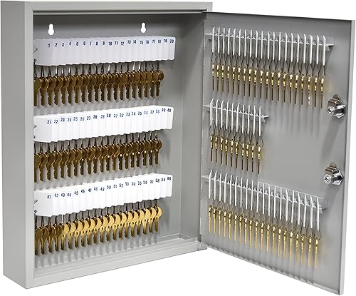 Miniatura 1 de STEELMASTER by BankSupplies - Gabinete de llaves de 110 llaves  Caja de llaves de control de bloqueo doble  Construcción de acero soldada de calibre