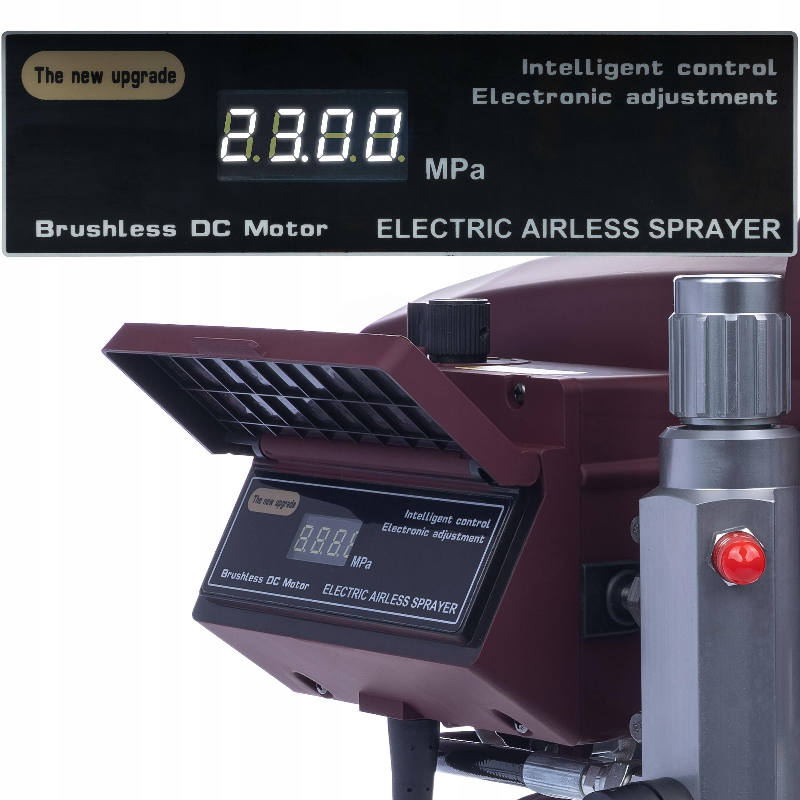 Zenthril Apex B StandPro agregat bezpowietrzny 2500 W, 20 MPa, 3,2 l/min, dysza 0,031", bezszczotkowa, regulacja ZenControl, wyświetlacz LCD, malowanie wewnątrz/na zewnątrz, maszyna do malowania