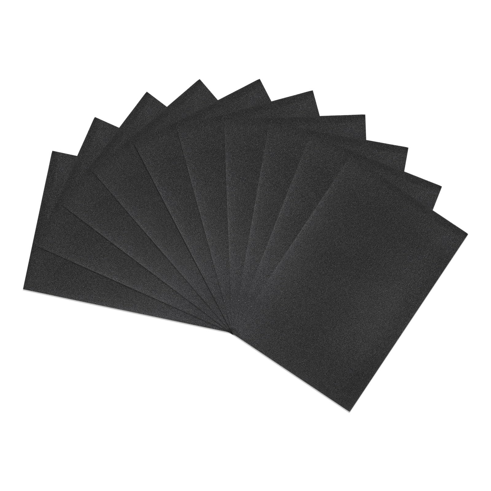 HARFINGTON 10pcs Sandpaper 100 Grit 18 x 12 Inch Waterproof Backing Silicon Carbide Abrasive Wet Dry Sanding Sheets for Wood Finishing, Metal Sanding,
