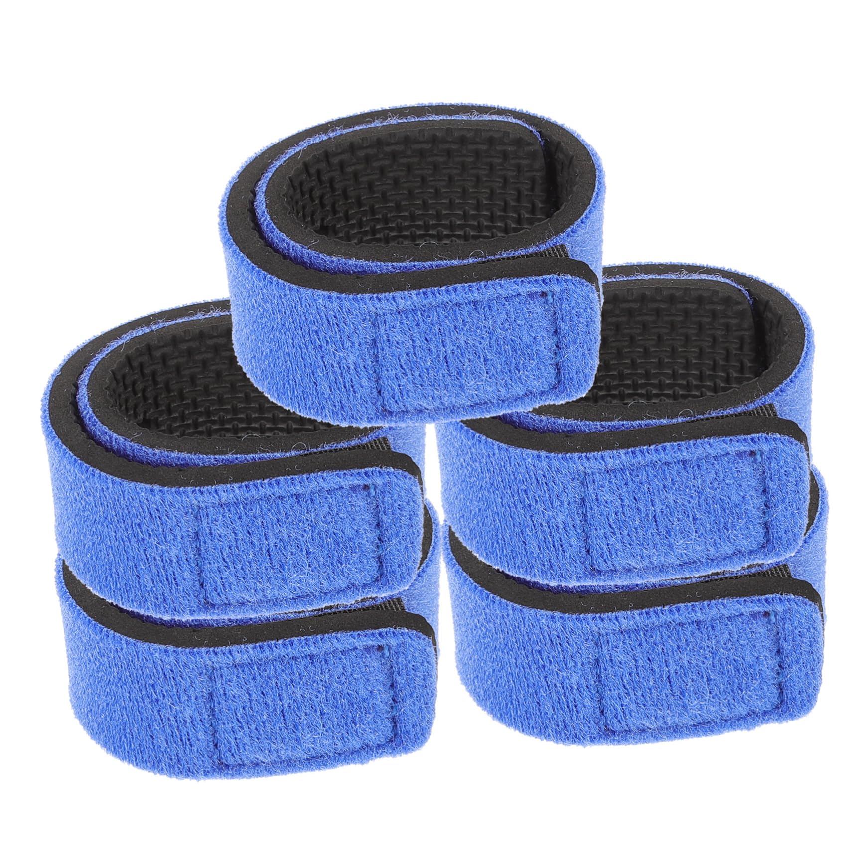 Happyyami Fishing Pole Wraps 5pcs Elastic Rod Straps for Transport Fixed Band for Outdoor Guide Groove Comfortable Practical