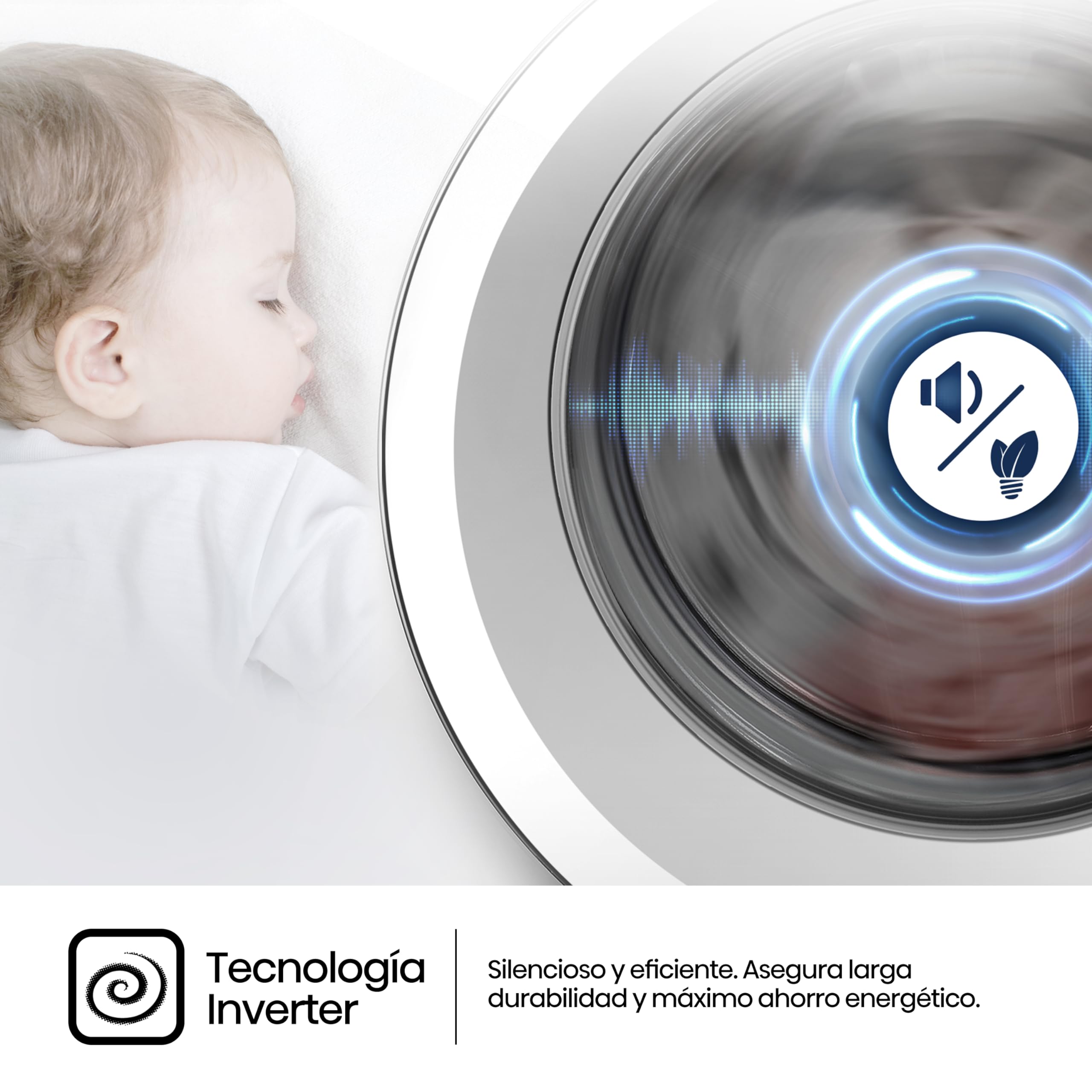 Hisense WD3M841BWIES - Lavasecadora, Clase E/B, 8kg/6 kg, Lavado Secado 1h, Pausar y Añadir, Finalización Diferida, Tecnología Inverter, Blanco