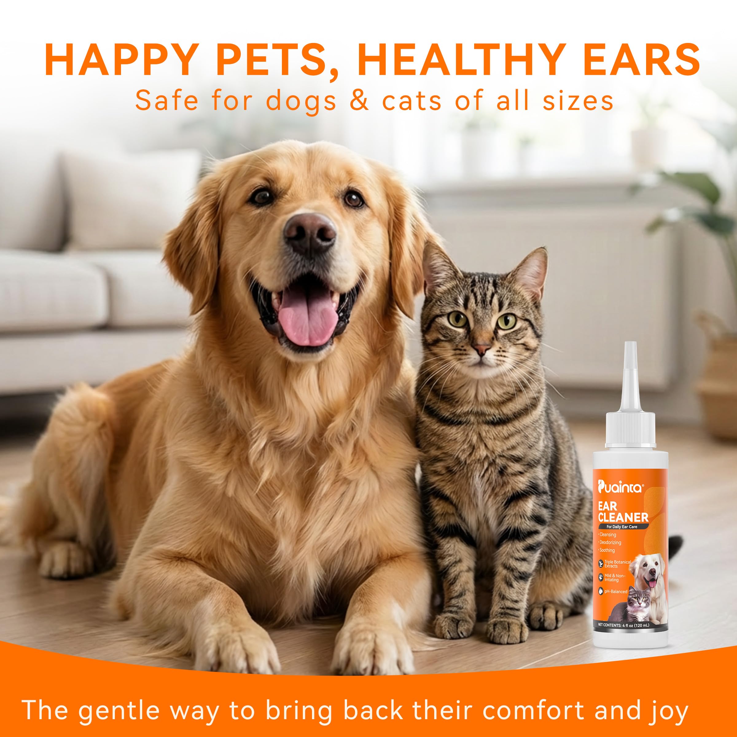 Dog Ear Cleaner Solution - Alcohol-Free Ear Wash with Quantum Silver & Witch Hazel - Soothes Itch, Removes Wax & Odor - Gentle Daily Flush for Dogs & Cats (4 oz) - image 6