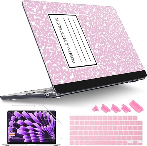 Tuiklol Funda compatible con MacBook Air de 15 pulgadas con chip M2 2023, modelo A2941, funda rígida con cubierta para teclado, protector de
