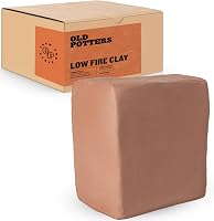 Old Potters 10 lbs Terra Cotta Low Fire Clay (Cone 06-2) - Ideal Pottery Clay for Wheel Throwing, Hand Building, Sculpting Beginners & Pros