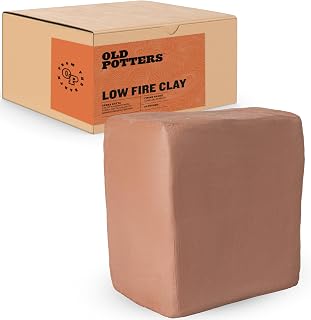 Old Potters 10 lbs Terra Cotta Low Fire Clay (Cone 06-2) - Ideal Pottery Clay for Wheel Throwing, Hand Building, Sculpting Beginners & Pros