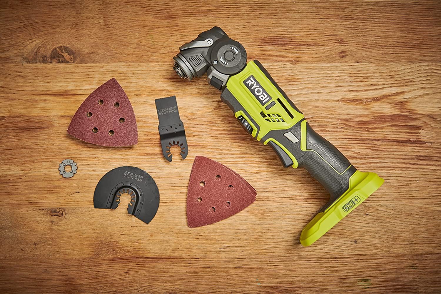 Ryobi R18MT-0 Utensile Multifunzione a Batteria 18V ONE+, Testa Orientabile 4 Posizioni, Velocità Variabile 6 Posizioni