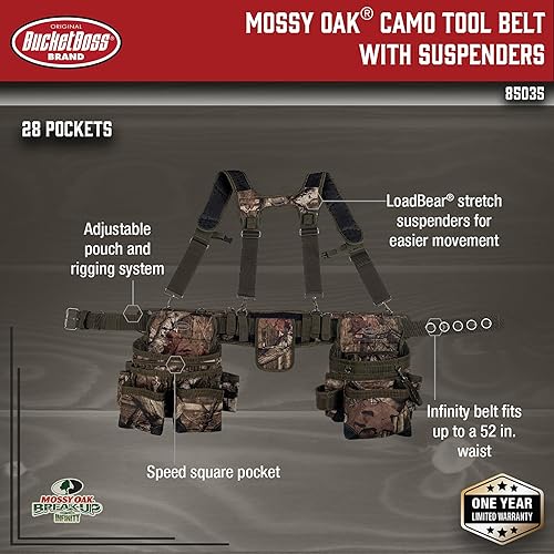 Miniatura 2 de Bucket Boss 85035, portaherramientas colgante con diseño camuflaje