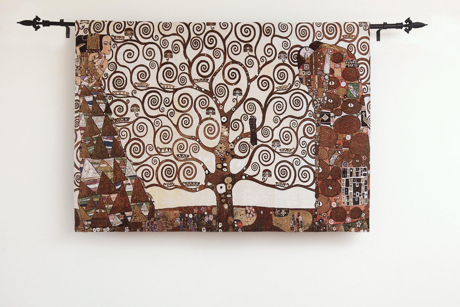 Stoclet Frieze Tree of Life Gustav Klimt Fine Art Tapestry Wall Hanging 48"x34"