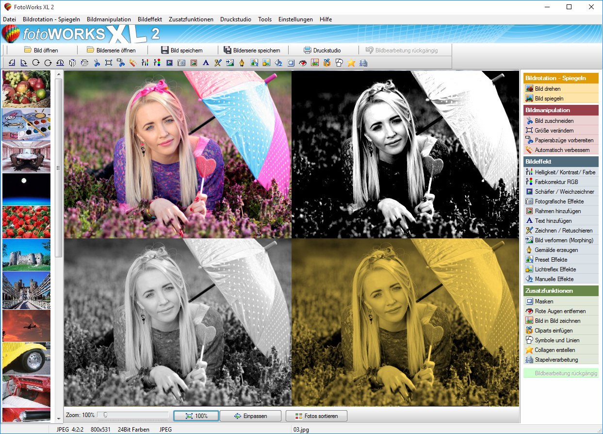 Fotoworks XL 2 (2026er Version) Bildbearbeitungsprogramm zur Bildbearbeitung in Deutsch - umfangreiche Funktionen, sehr einfach zu bedienen, kinderleicht Fotos bearbeiten im Fotobearbeitungsprogramm