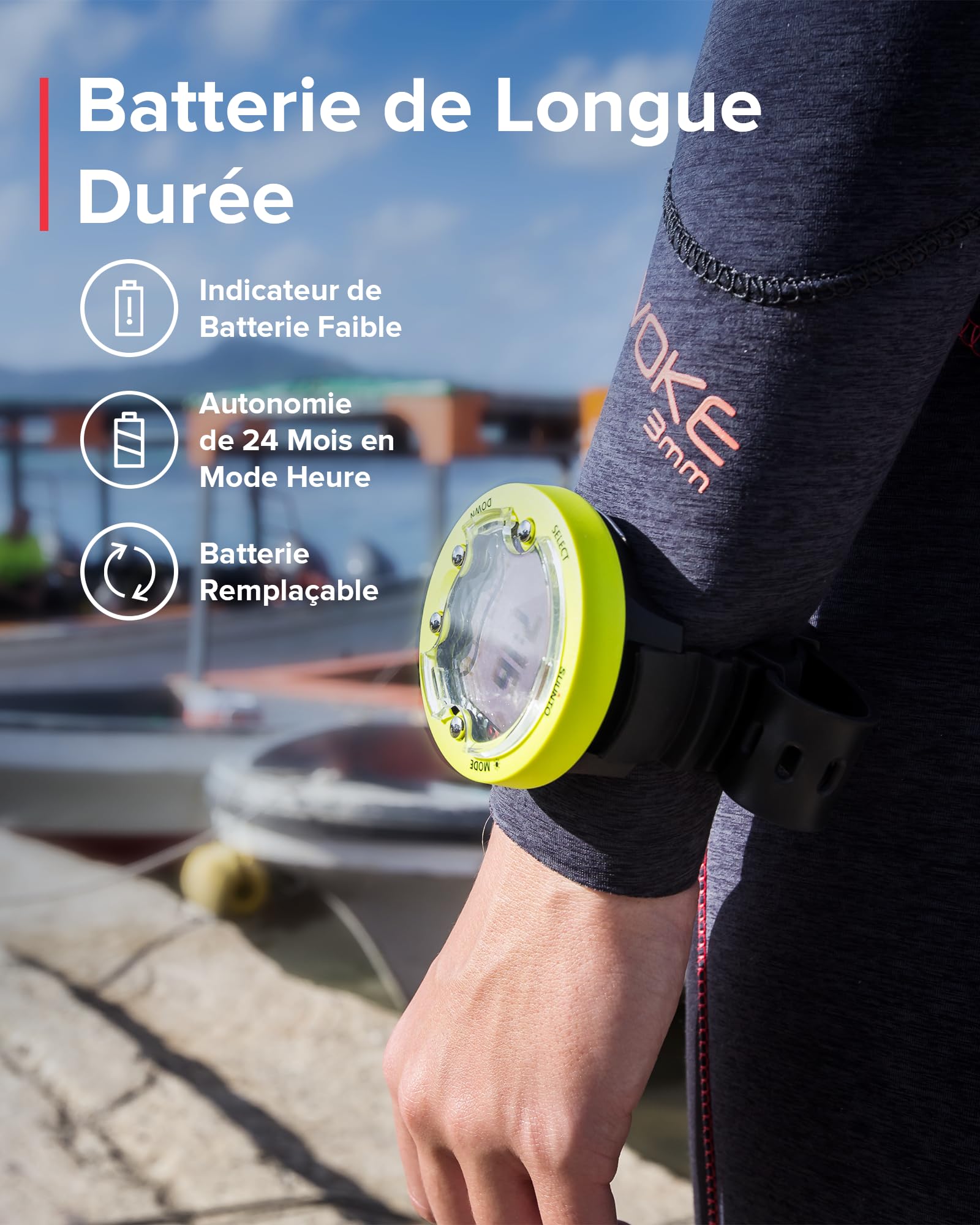 SUUNTO Dive Zoop Novo Montre de Plongée Numérique avec Grand Écran Rétroéclairé, Étanche à 80 m, Ordinateur sous-Marine avec Fonctions de Réveil, Météo, 1.5 Ans d'Autonomie en Mode Subaquatique