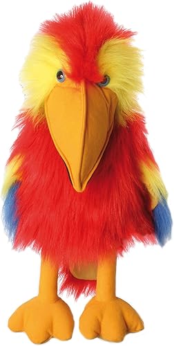 The Puppet Company Marioneta de mano de guacamayo escarlata grande