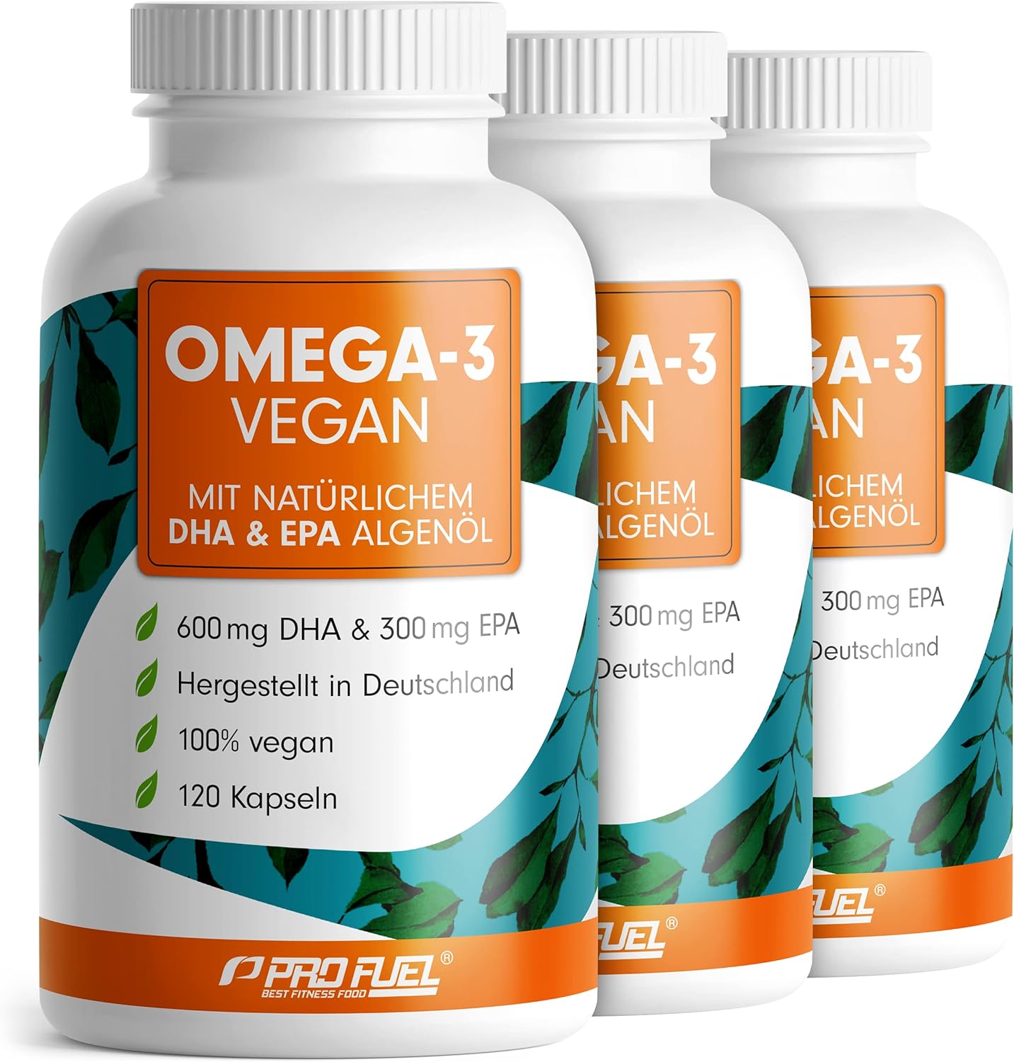 Omega3 vegan 360 Kapseln mit 2.000 mg Algenöl pro Tag Testsieger