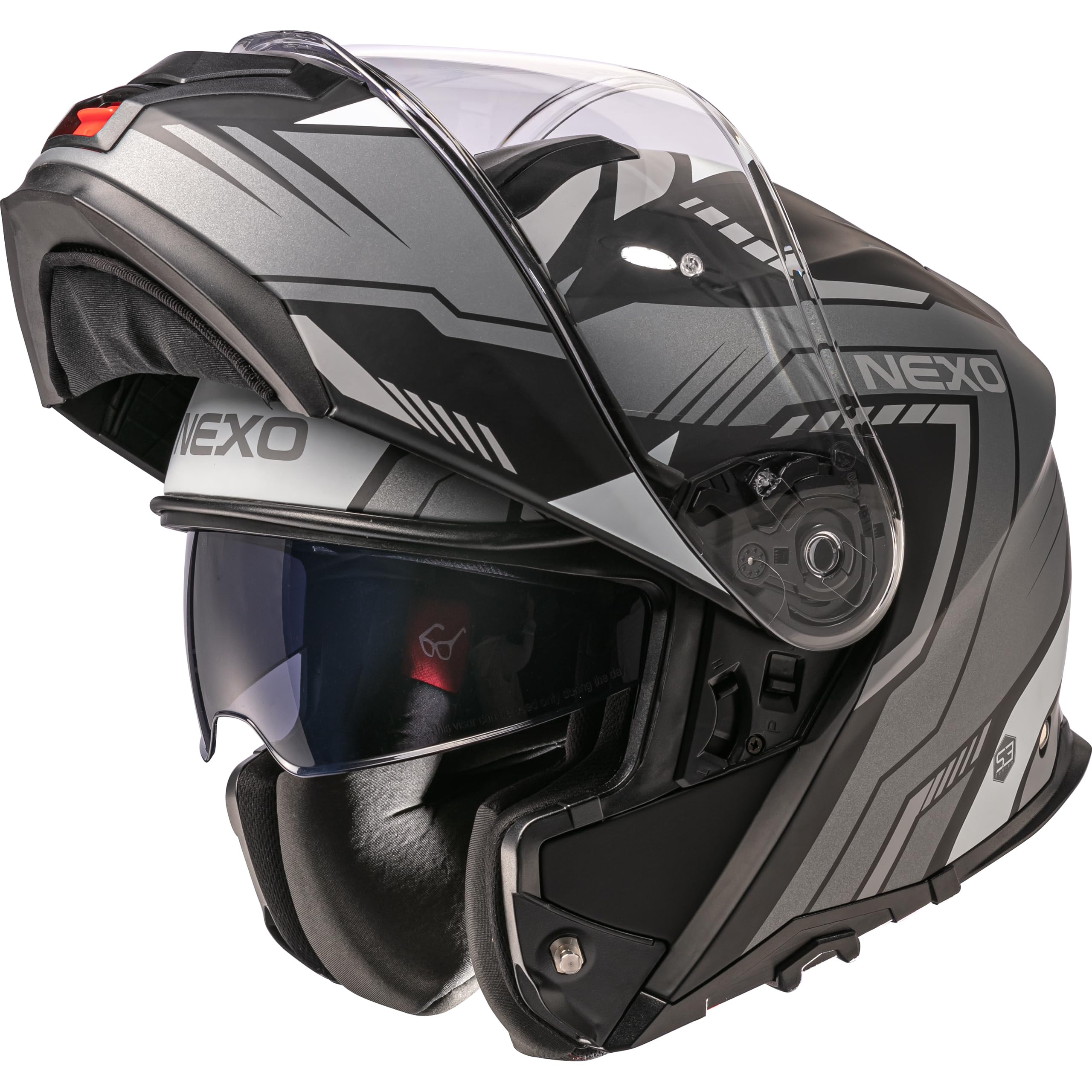 Nexo Klapphelm Comfort II ECE 22/06 Motorradhelm für Herren Damen Rollerhelm Helm
