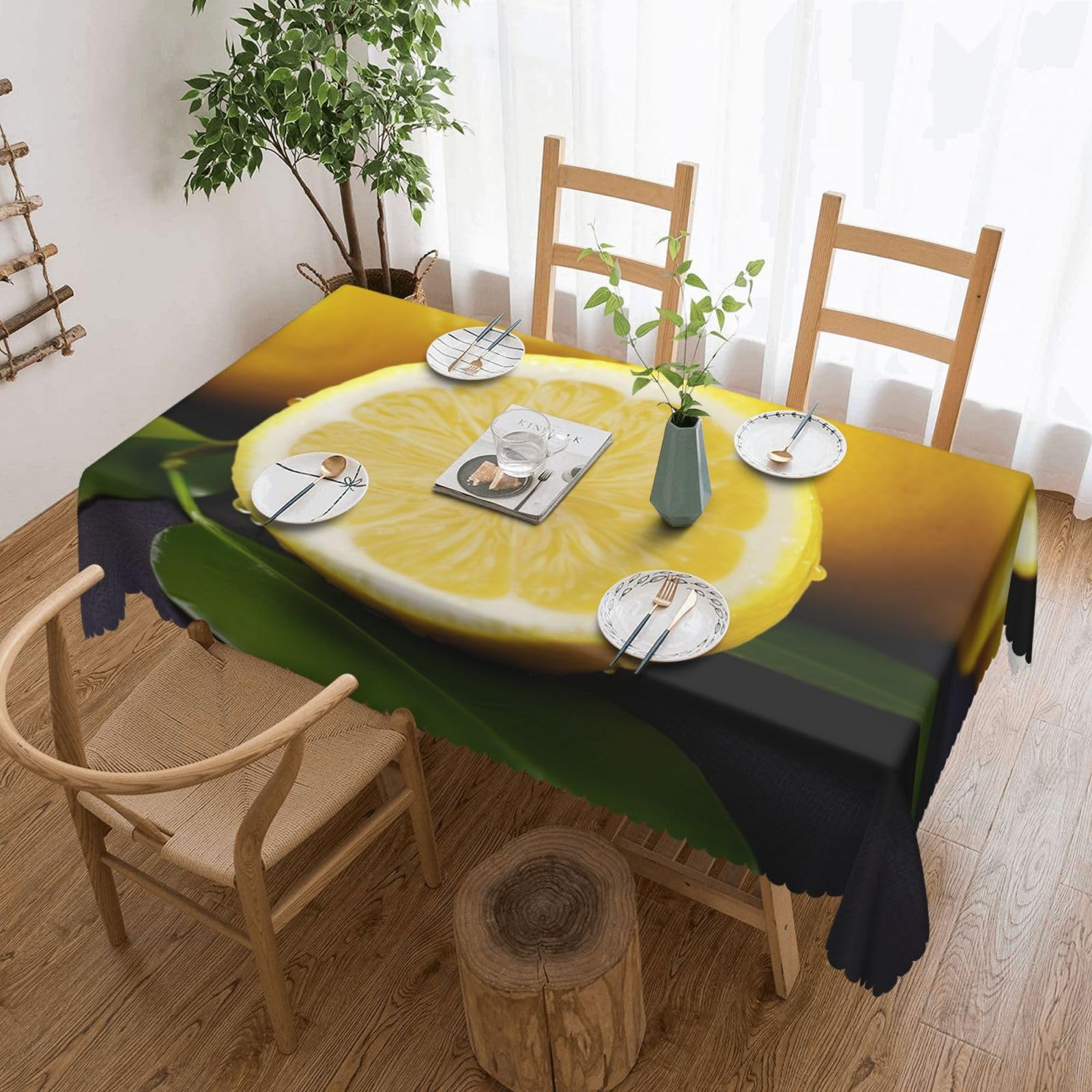 Nappe rectangulaire imperméable pour repas en extérieur et cuisine