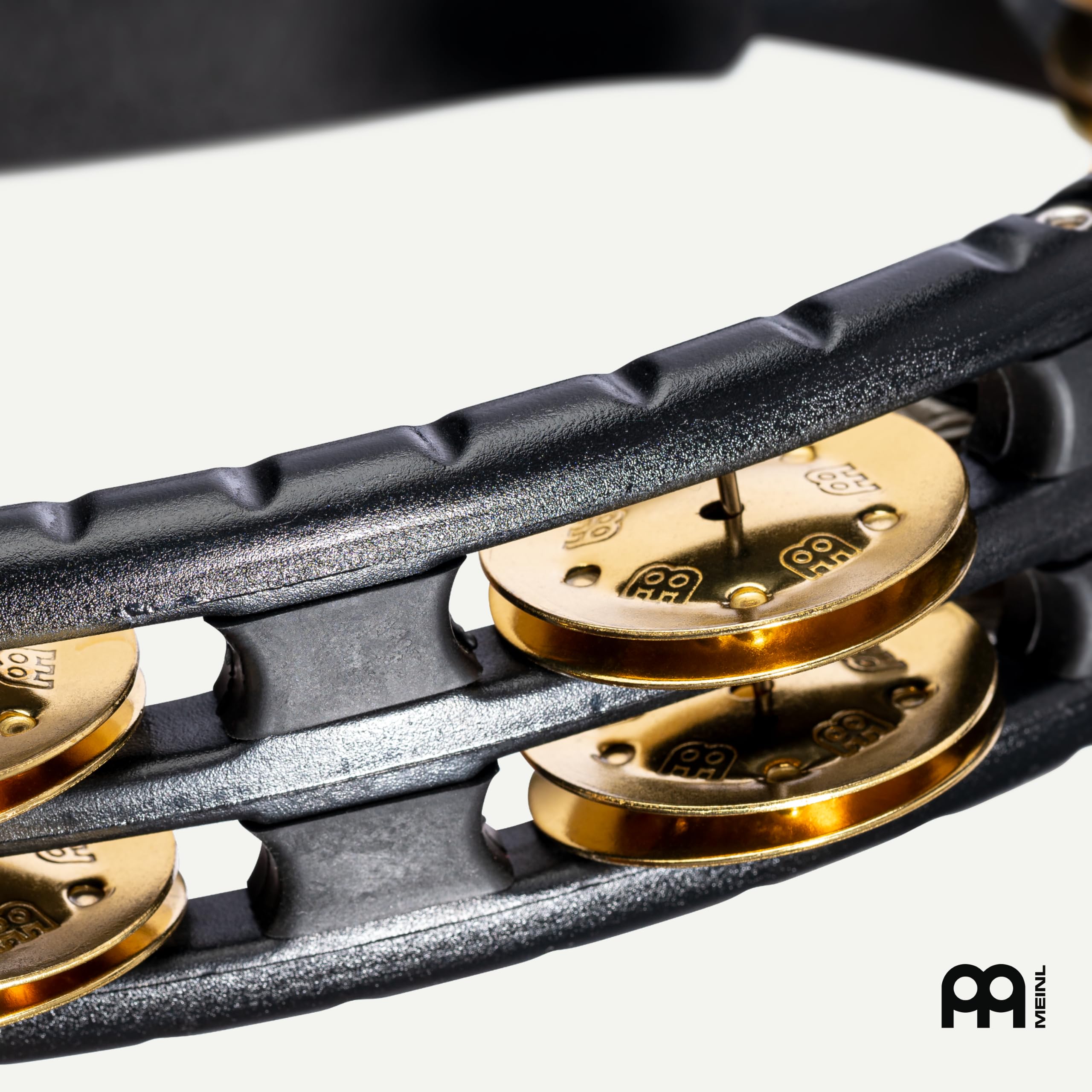 Meinl Hand Tambourine TMT1B-BK, Brass Jingles - Tamburyn