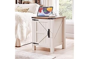 OLD FARMHOUSE FURNITURE: Nightstand with Charging Station