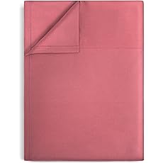 Elegant Comfort Wrinkle-Free 1500 Premier Hotel Quality 1-Piece Flat Sheet, Twin/Twin XL Size, Pink