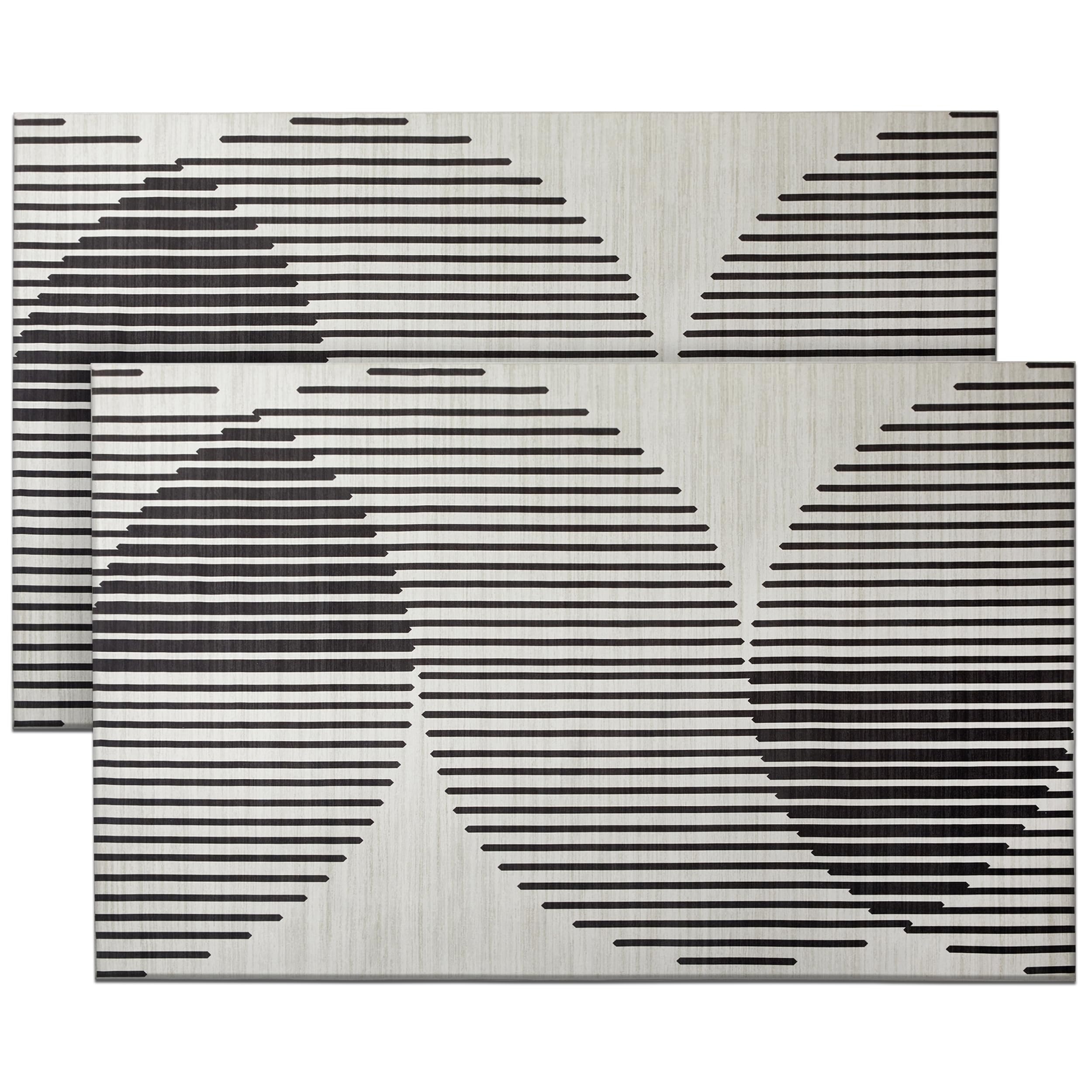 Hafaa Door mat 60x110 cm 2 Pack Indoor Outdoor Doormats Non Slip - Super Soft Heavy Duty Kitchen Floor Mat Dirt Trapper Entrance Mat, Jett — image 1