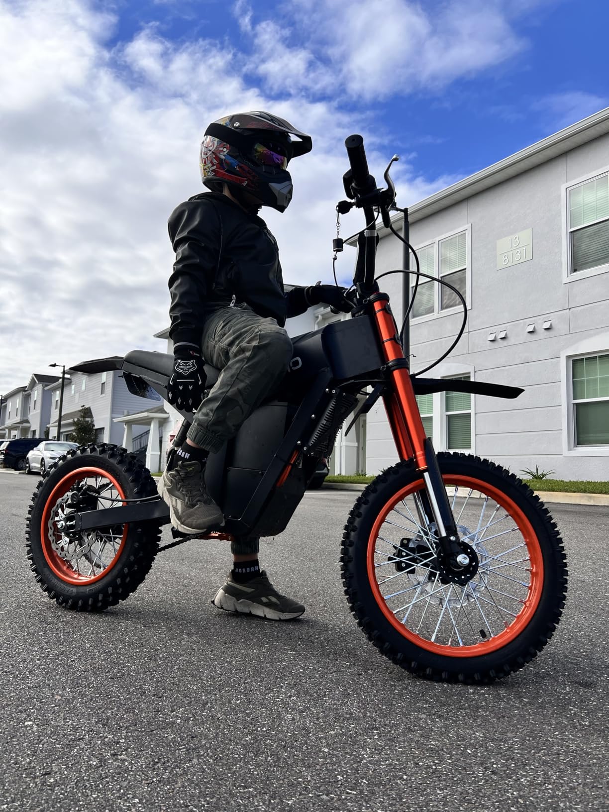 Soleil01 Electric-Dirt-Bike for Teens Adults, 14"/12" Fat Tire 2000W Electric-Motorcycle with 48V 21AH Battery Ebike 37MPH Hydraulic Brakes Mountain Off-Road EBike Fit Age 13+ photo review