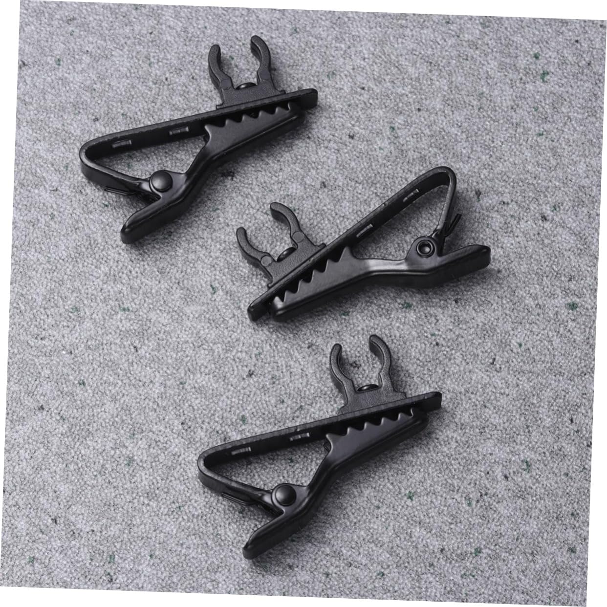 BESPORTBLE 10Pcs Lapel Mic Clip High Sensitivity Iron Clips for Voice Recording Video Conferencing Online Karaoke and Lectures Compact and Easy to Use