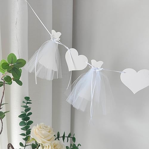 Miniatura 4 de Bridal Shower Banner - Engagement Wedding Dress Banner Core Decorations for The Bride Engagement Party Supplies Bride to Be Chair Banner