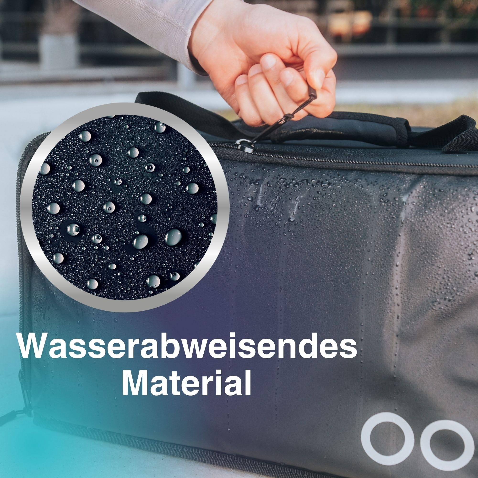 Isolierte Auto-Liefertasche • Premium-Liefertasche, die Ihre Lebensmittel stundenlang warm & kalt hält • 100% wasserabweisend • Vol. 48 l • Entwickelt für professionelle Kuriere, Schwarz ,