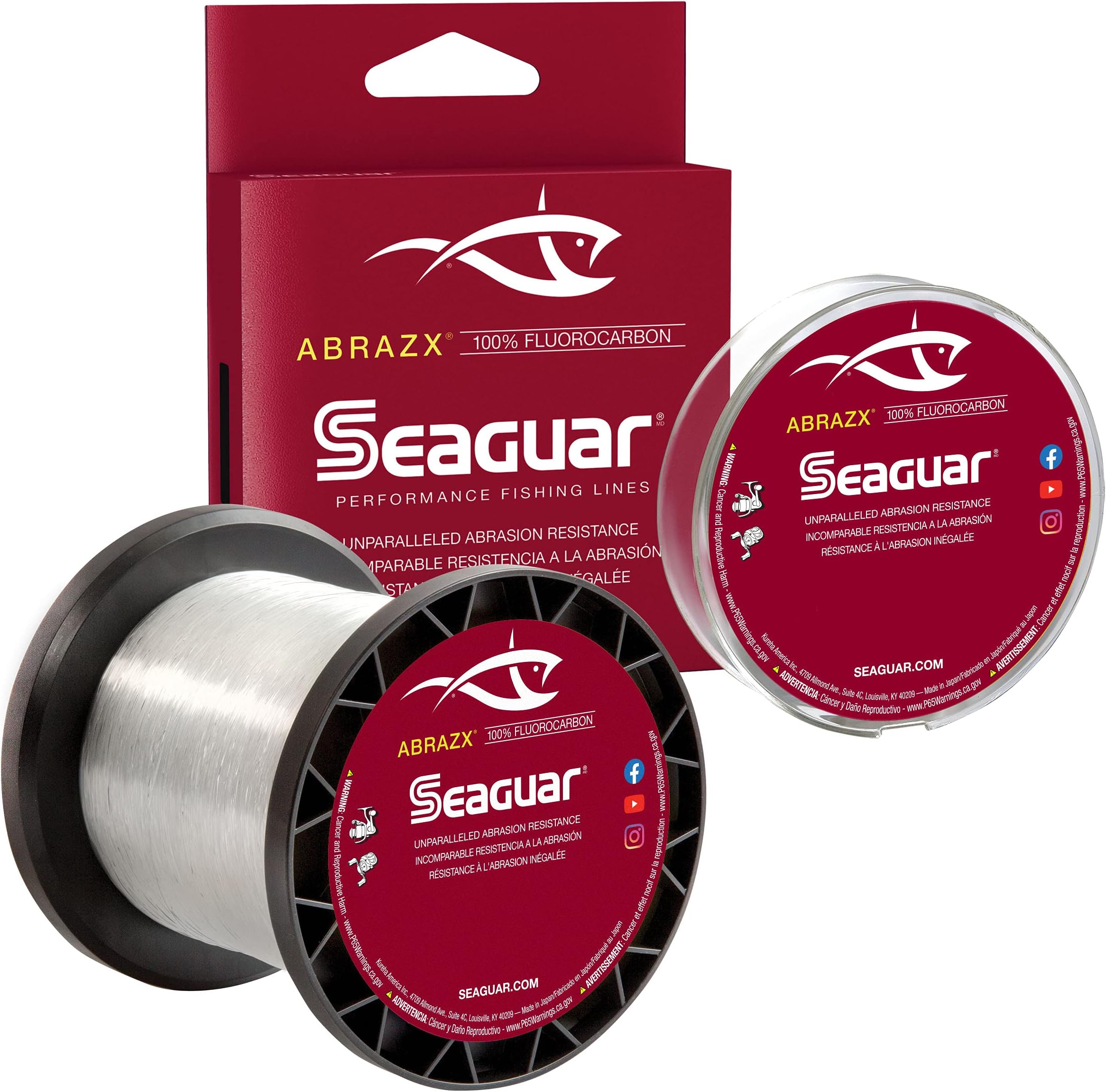 Seaguar Abrazx 100% Fluorocarbon 200 Yard
