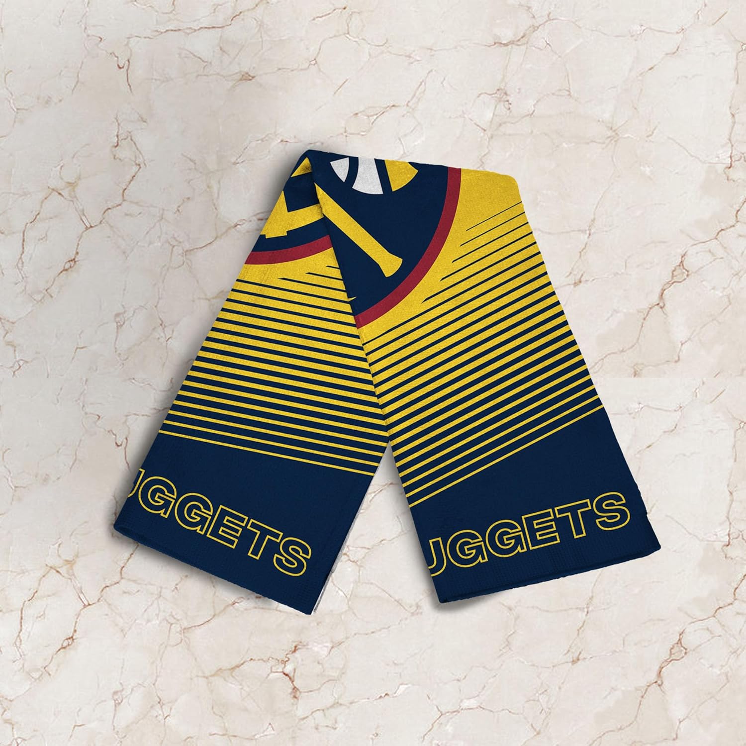 NORTHWEST Denver Nuggets NBA Hussle Micro Fiber Sports Towel 24 x 42 Inches