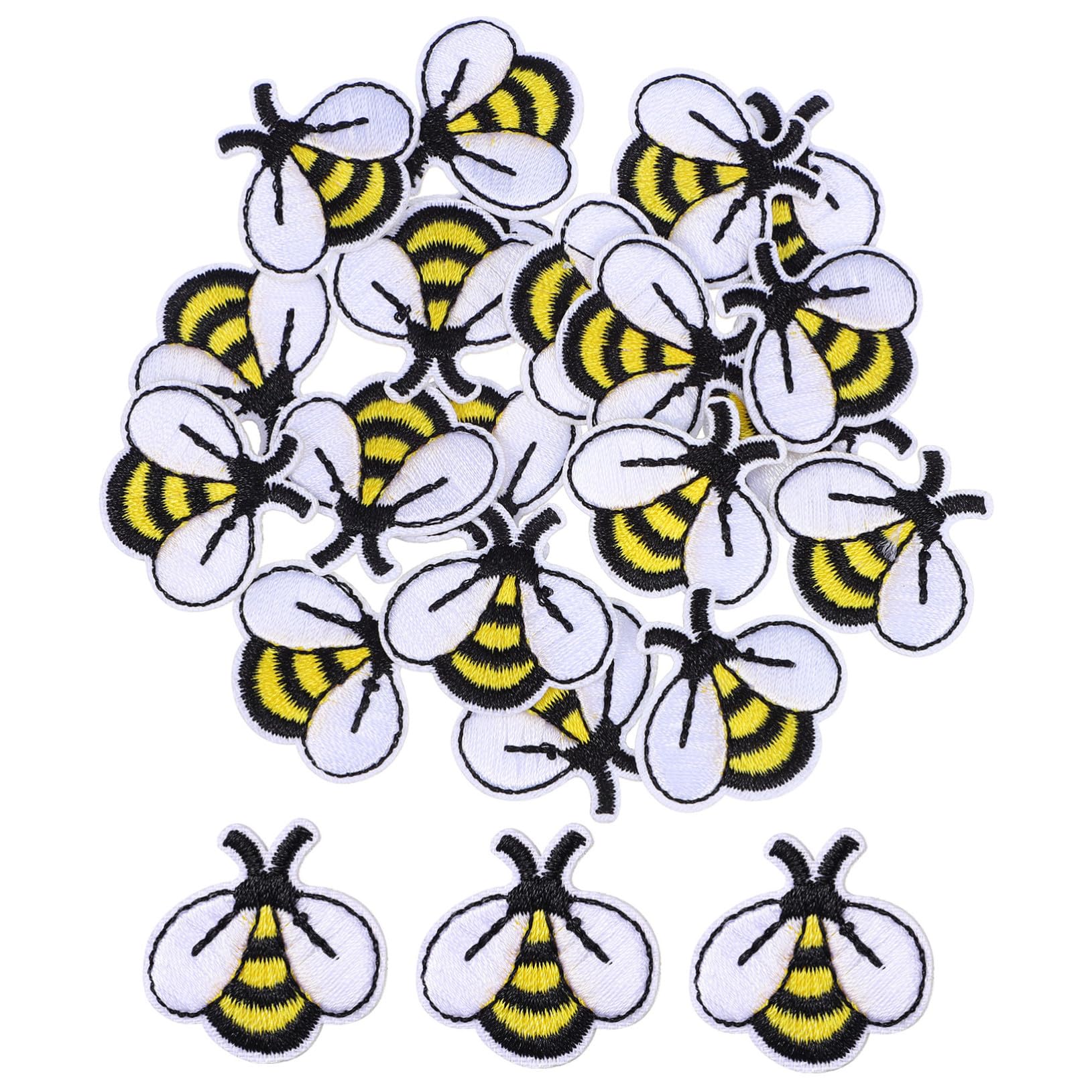 Patchs brodés abeilles UKCOCO lot de 20 pièces pour customiser vos vêtements