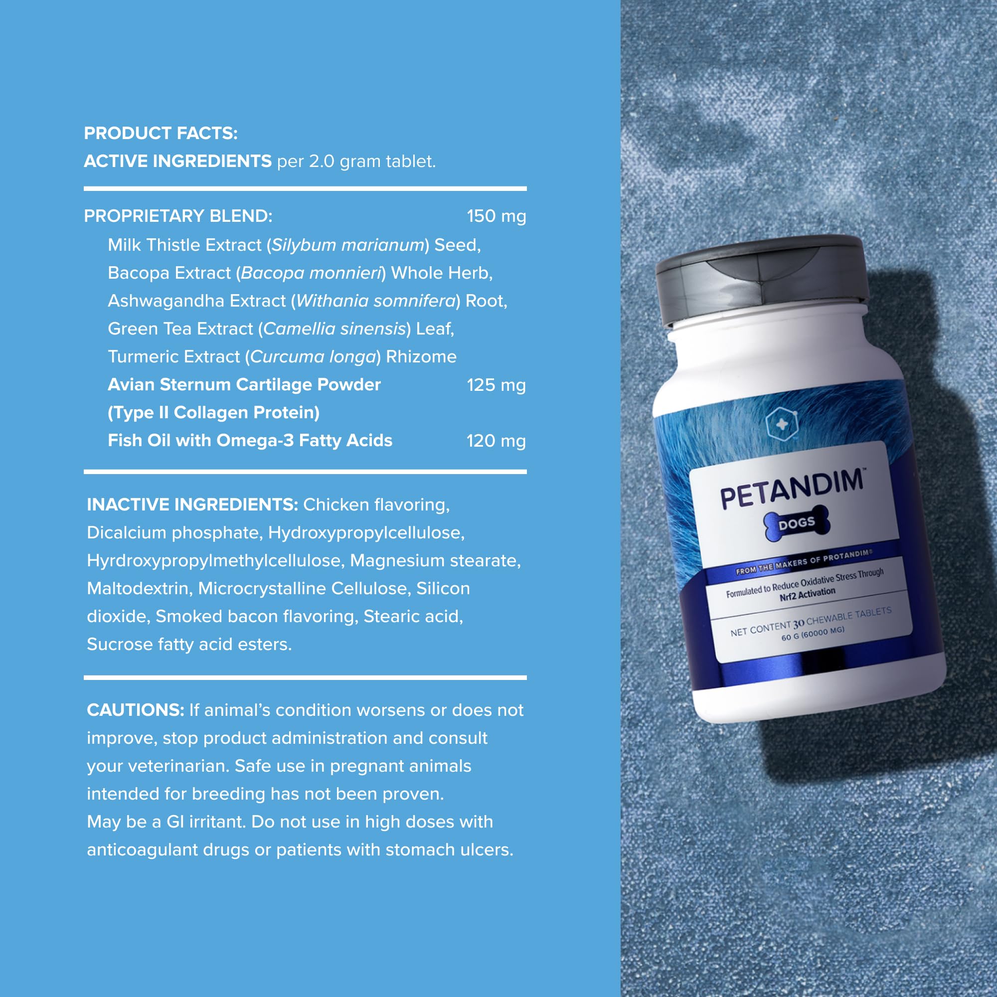 PETANDIM 犬用サプリメント 30粒×2本 Amazon.com : Petandim Dog Vitamins (30 Chewable Tablets