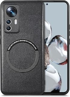 ZORSOME Capa protetora traseira para Xiaomi 13 Lite, capa de couro PU magnético leve de cor pura para Xiaomi 13 Lite, 【Suporte para carregamento sem fio e carteira】, preto