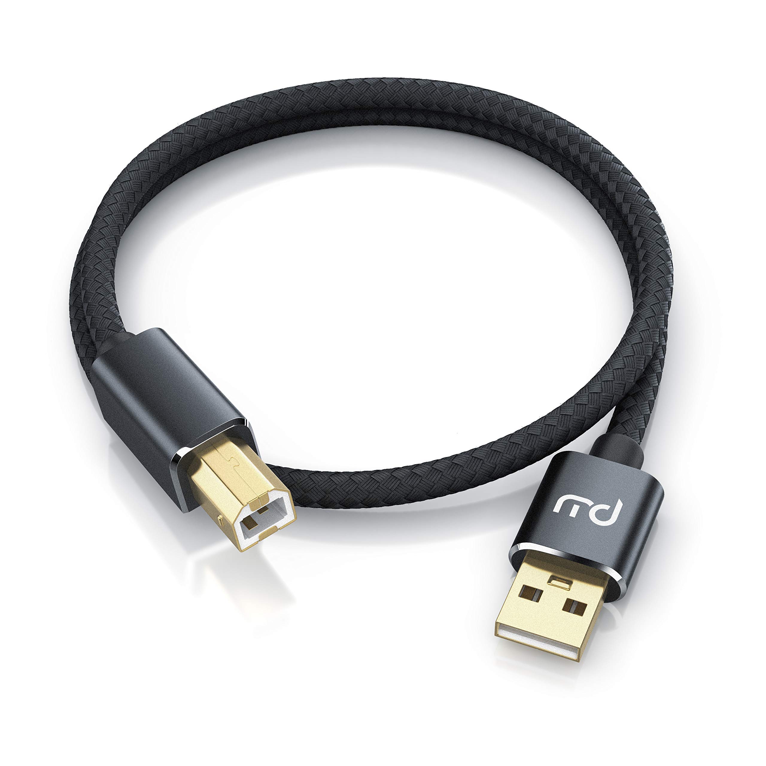 CSL USB-Druckerkabel 2m – Typ A Auf B, Mit Metallsteckern, Für Drucker & Scanner