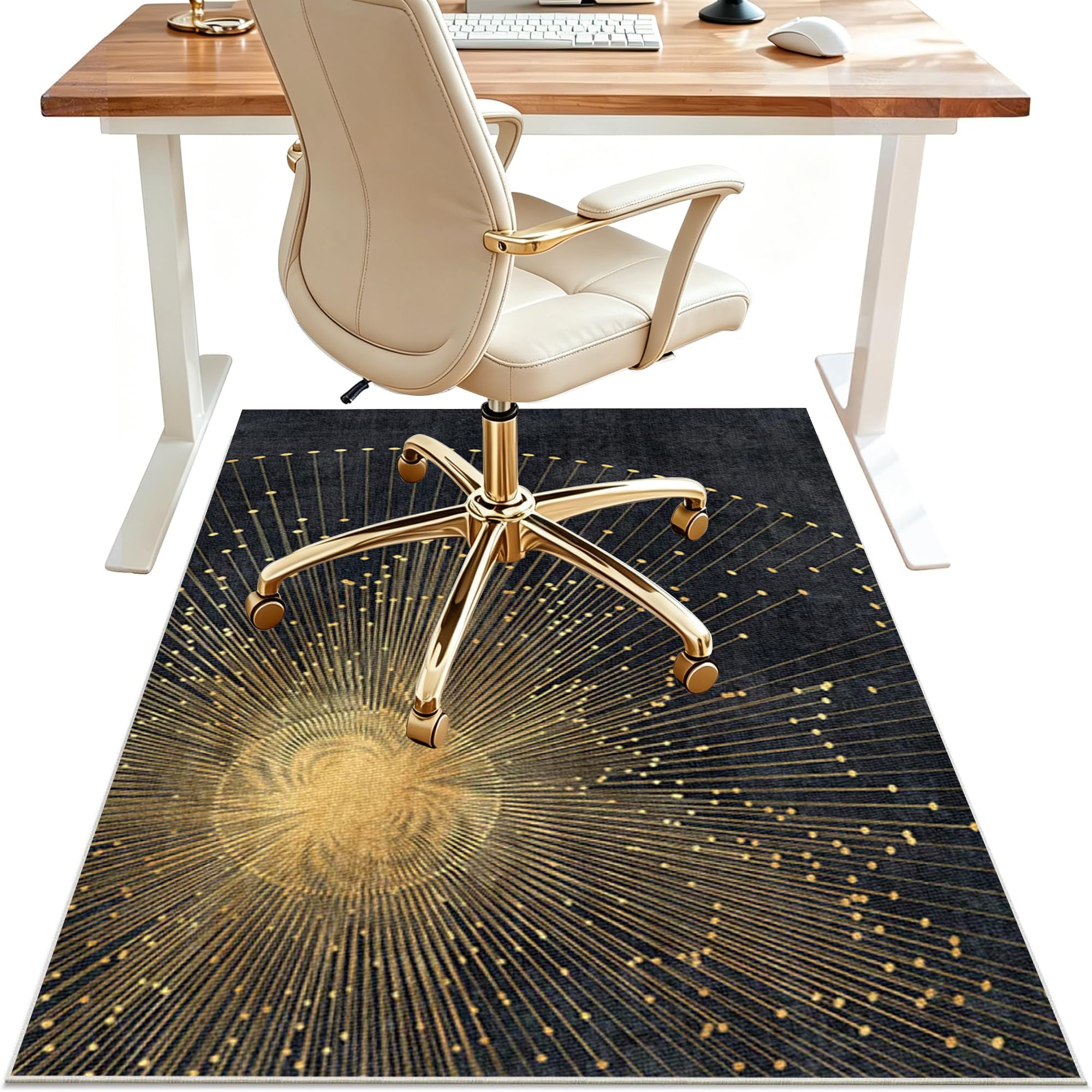 Office Chair Mat for Carpet Floor, Computer Gaming Chair Mat, Floor Protectors for Rolling Chairs 180 x 200 cm Heavy Duty Desk Chair Mat Non-slip Carpet Protector Chair Mat for Home and Office