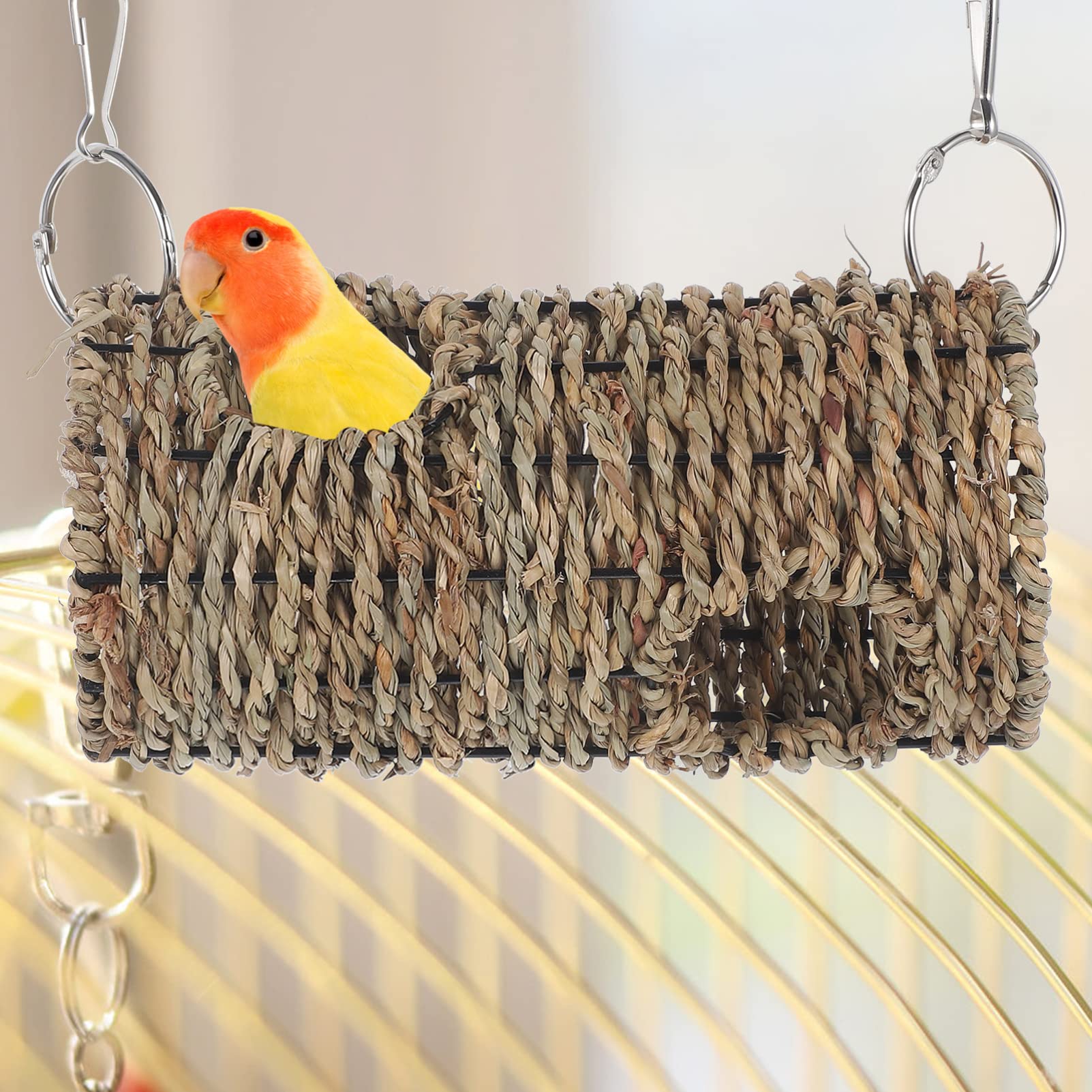 GRIRIW 1Set Suspending Parrot Durable Bite Resisting Swing for Household Birds Cage Accessory for Parrots Pets and Creative Play Enrich Your Pet Environment