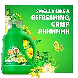 Gain Laundry Detergent Liquid Soap Plus Aroma Boost, Original Scent, HE Compatible, 96 Loads Total, 75 Fl Oz (Pack of 2)