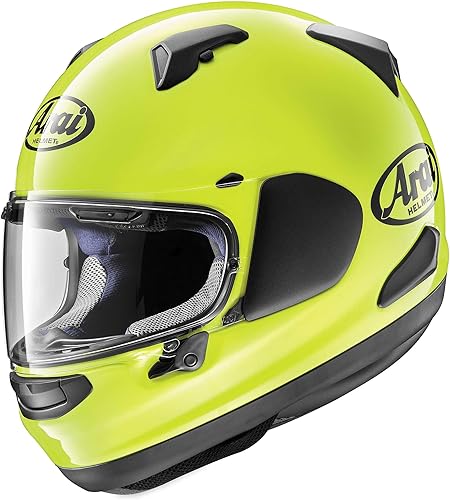 Arai Signet-X Solid '20 - Casco de motocicleta para adultos, amarillo fluorescente, talla XL