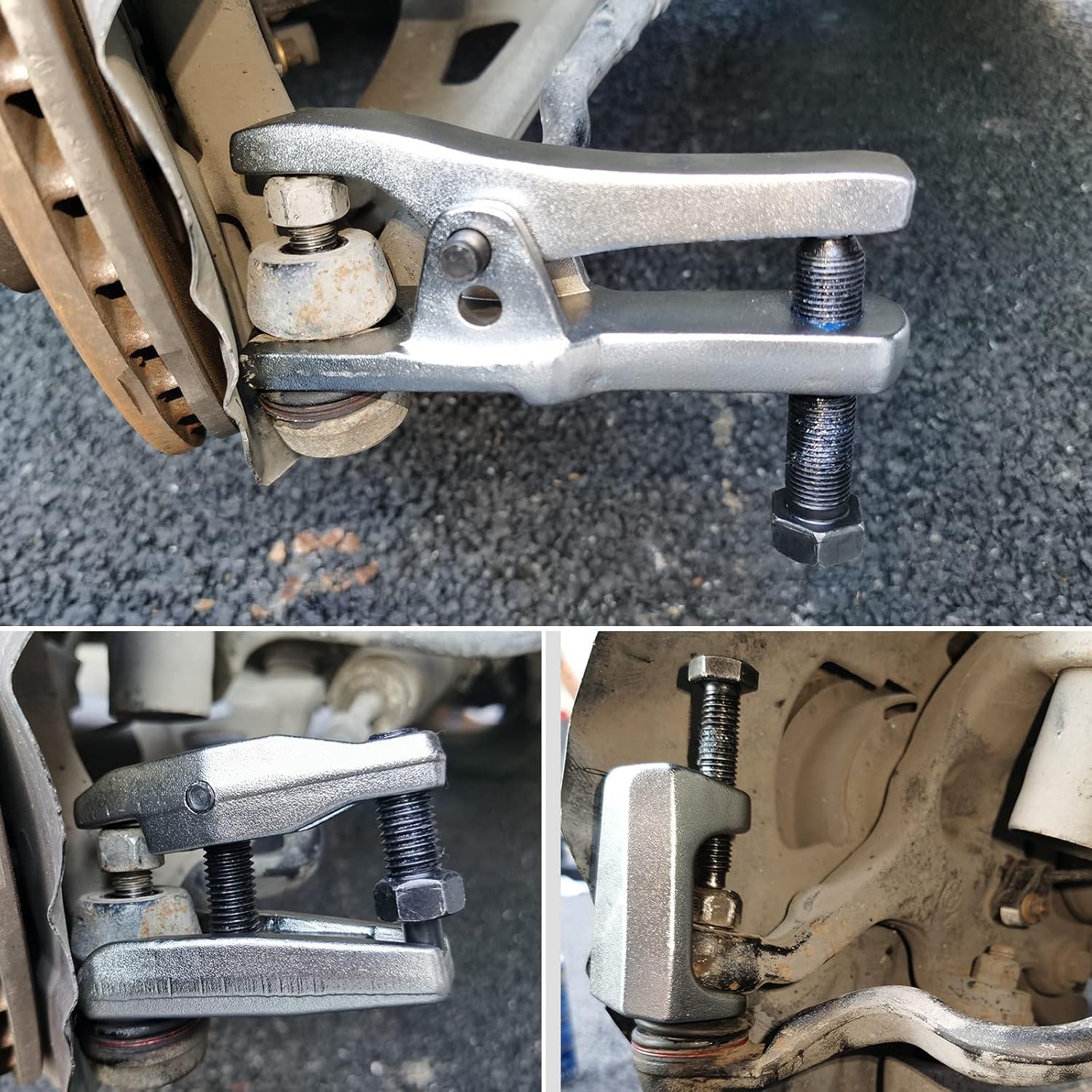 Greluma 3 Pz Set separatore universale per giunti sferici,kit estrattore estremità tirante,strumento rimozione estrattore giunti sferici per manutenzione anteriore sulla maggior parte auto/camion/quad
