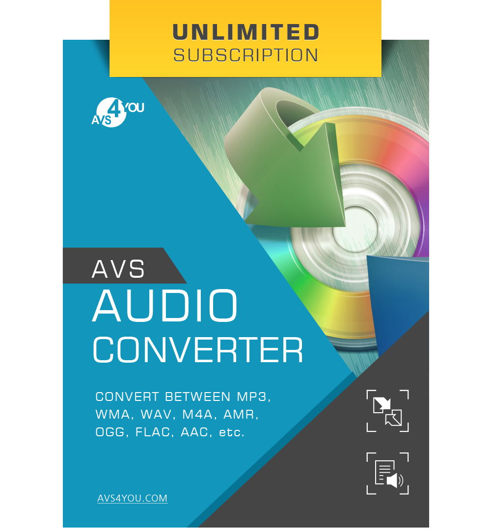 AVS Audio Converter - Unlimited Subscription [Online Code]