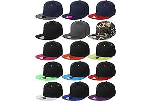 15 Pack Wholesale Snapback Hats for Men Hip Hop Caps for Resale,...