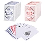 GSE Games & Sports Expert 100% Plastic Waterproof Playing Cards, Standard/Jumbo Index, Poker/Bridge Size, Perfect for Outdoor Camping, Beach & Pool, Travel