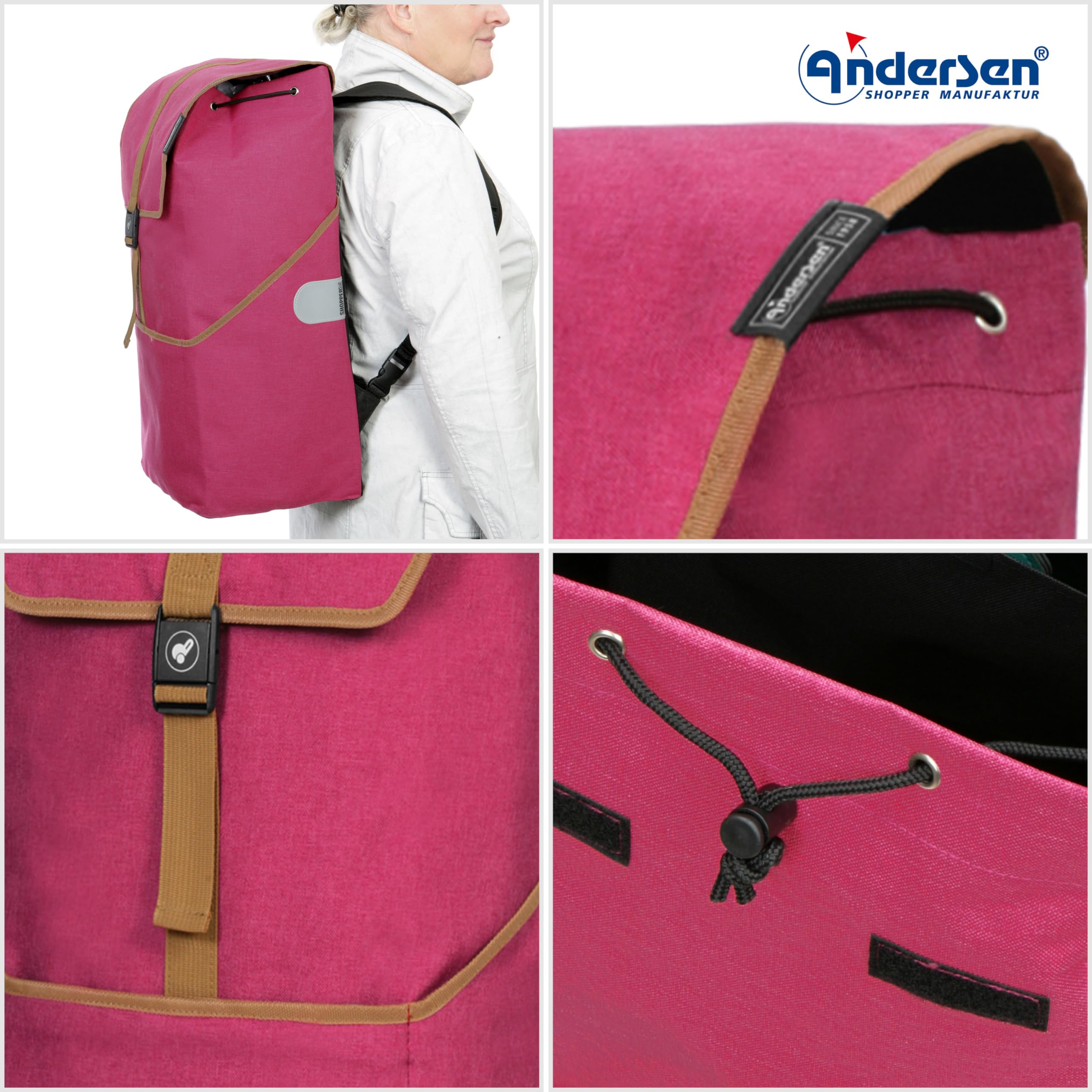 ANDERSEN Einkaufstrolley - Alu Star Shopper Auke Rubin