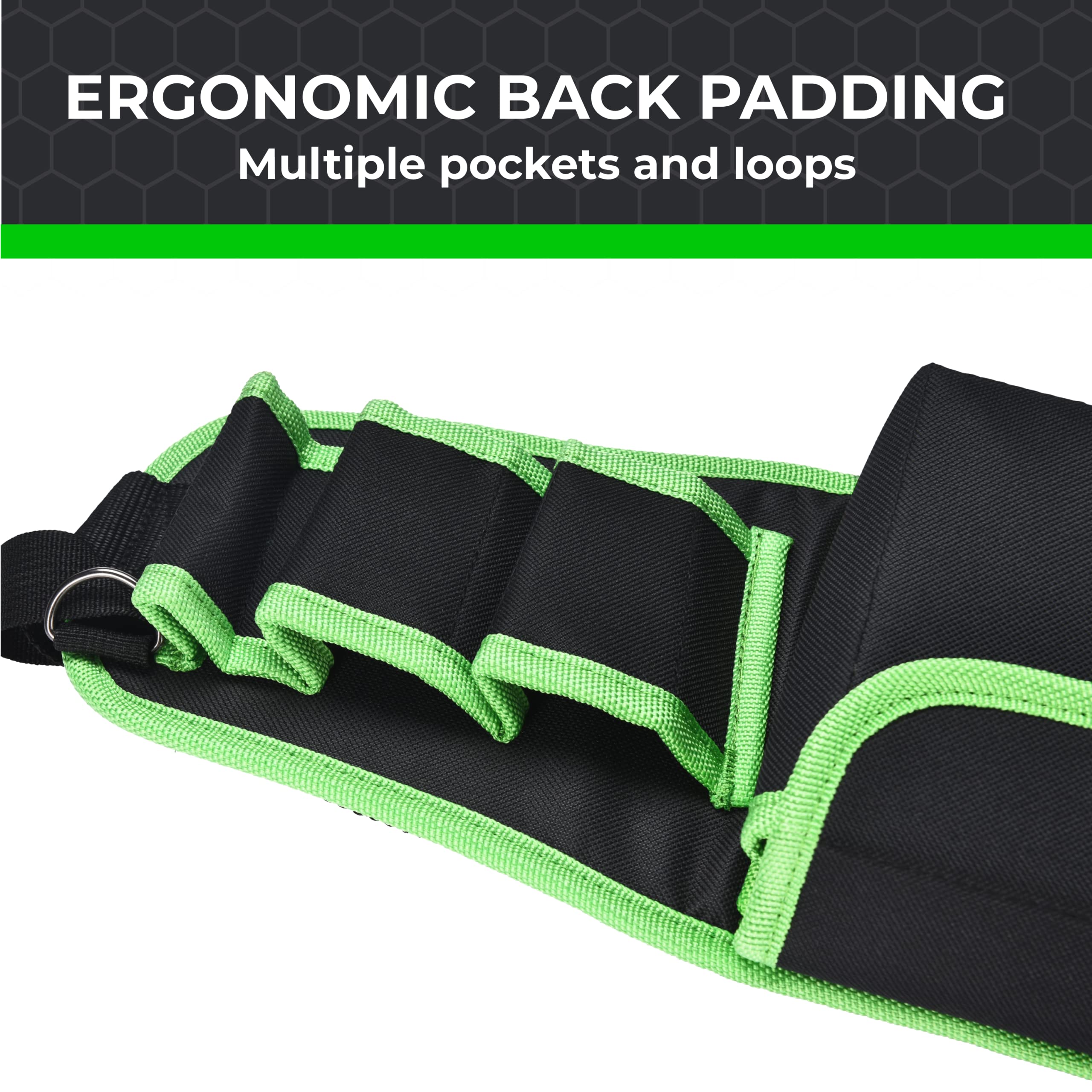 Cintura per attrezzi tascabile - Borsa da cintura per costruzioni - Cintura per falegnami ed elettricisti - Custodia resistente per riporre oggetti - Tasche per cintura per uomo - Fondina per attrez