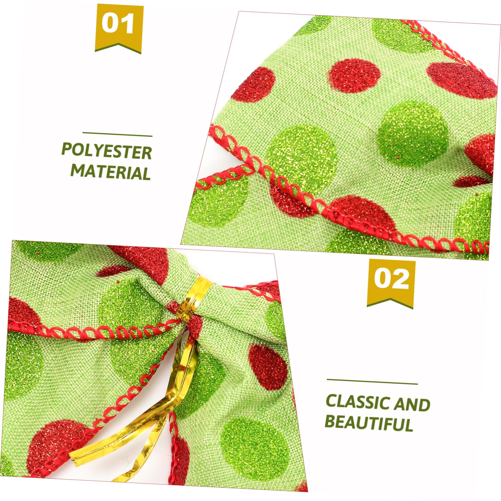 Cabilock Decoraciones De Navideños Adornos para Árbol De Navidad Y Guirnaldas Bows DIY para Decorar Fiesta De Navidad 12 Piezas X 4