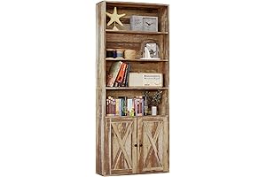 IRONCK Rustic Bookshelf: Showcase Your Literary Haven