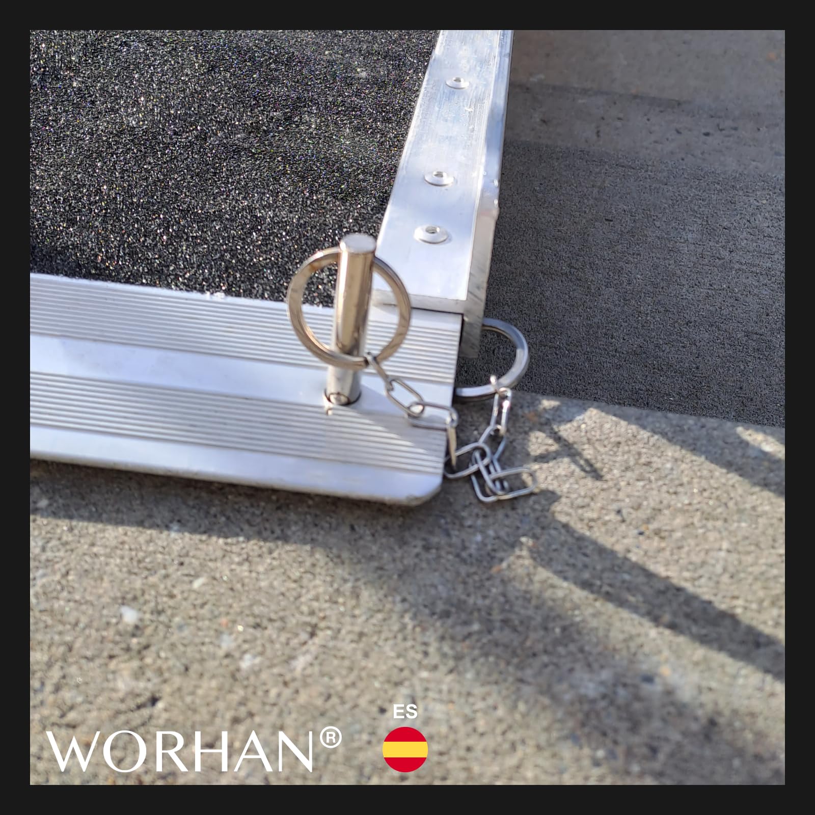 1.83m Rampa Plegable Carga Silla de Ruedas Discapacitado Movilidad Aluminio Anodizado Modelo de Alta Adherencia 183cm R6J