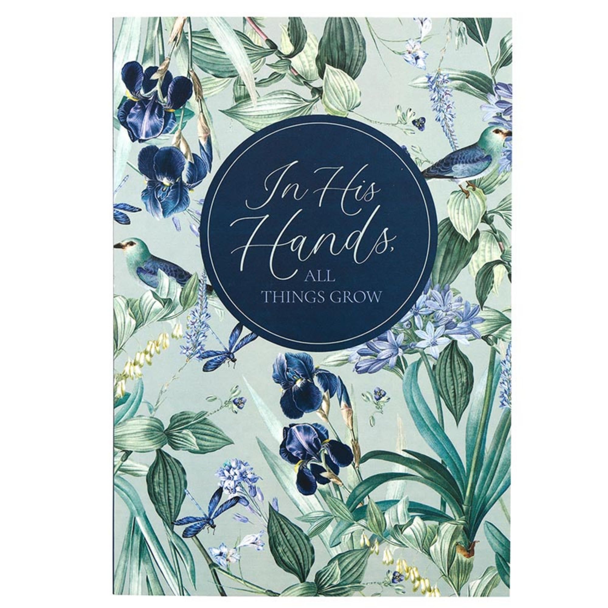 Faithworks Women's Floral Hardcover Journal with Lined Pages, 5.5" x 8.5", In His Hands